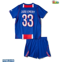 Paris Saint-Germain Warren Zaire-Emery #33 Hemmatröja Barn 2026-27 Kortärmad (+ Korta byxor)